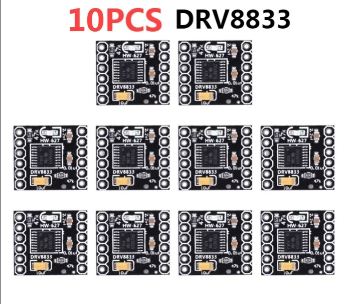 

10-1 шт. 6-контактный 1,5a одиночный H Мост DRV8833 модуль привода двигателя Хорошее тепловыделение бесшумный шаговый двигатель драйвер DIY компоненты