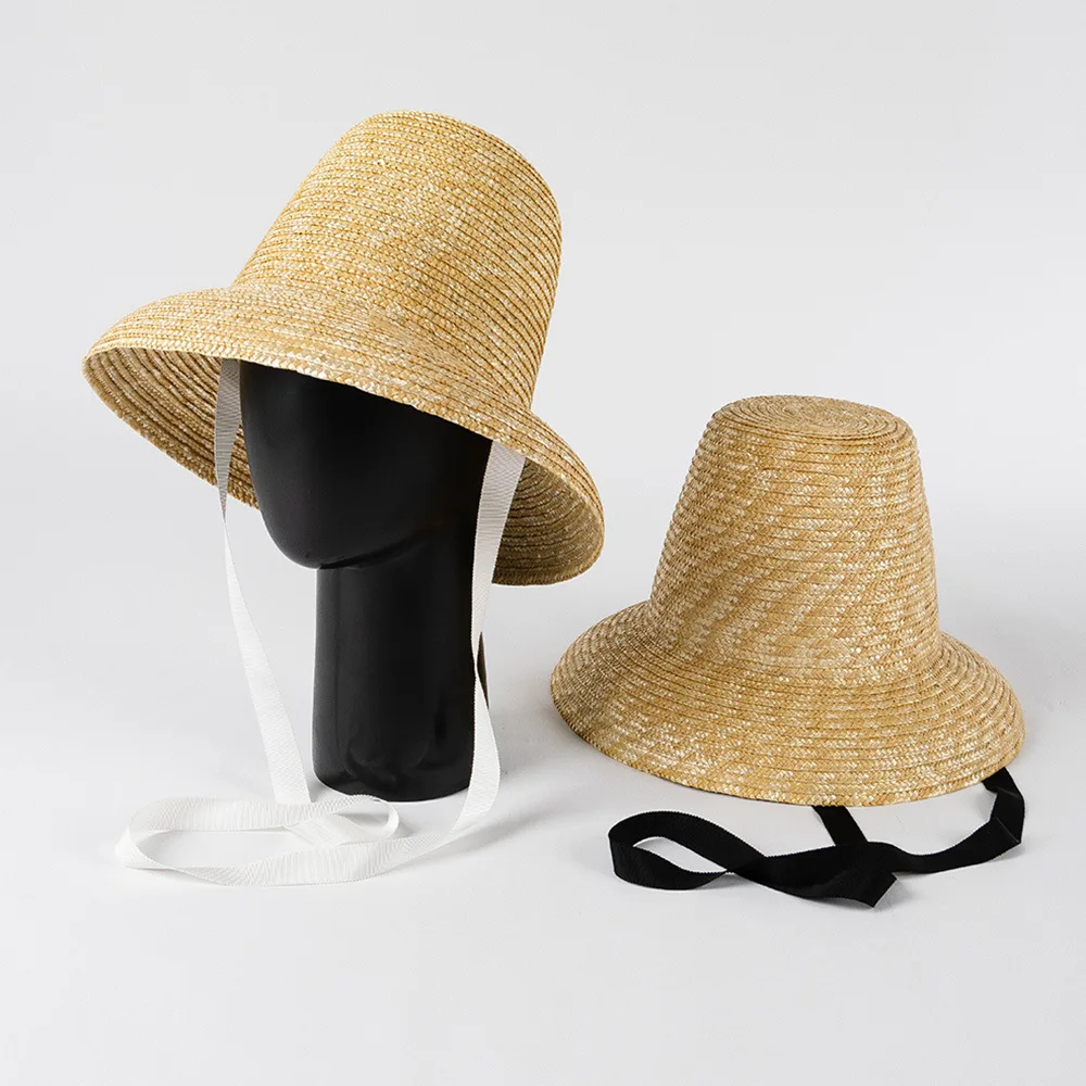 USPOP New Women Summer Versatile Straw Hat High Top Lace-up Straw Sun Hat