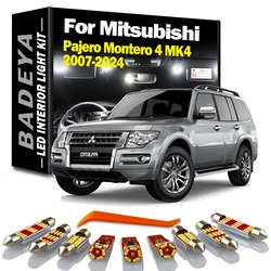 BADEYA 15Pcs LED Interior Door Light Kit For Mitsubishi Pajero Montero Shogun 4 MK4 V93 V97 V98 2007- 2022 2023 2024 Accessories