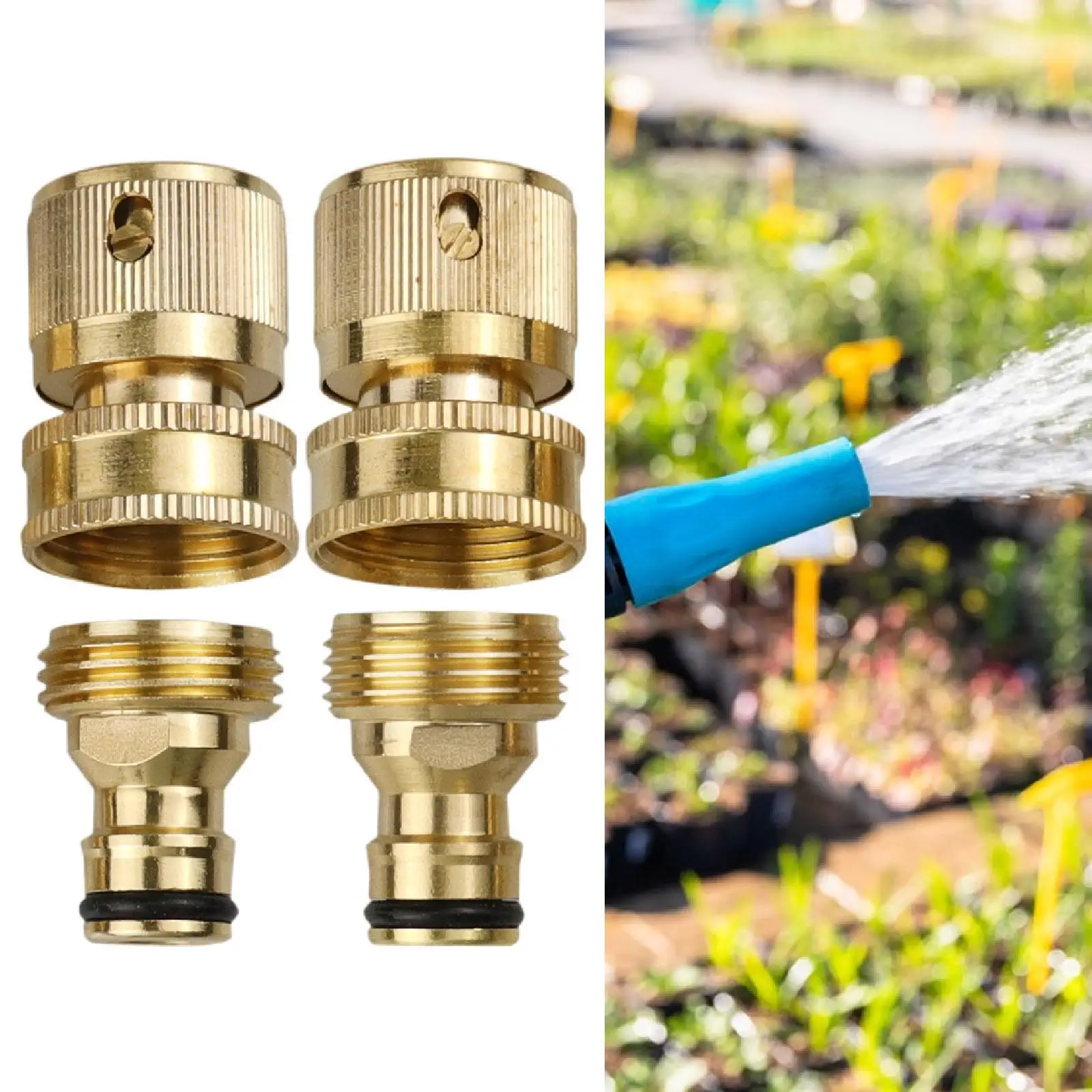 3/4" Hose Quick Connector Water Hose Fitting for Watering Equipment Car Wash