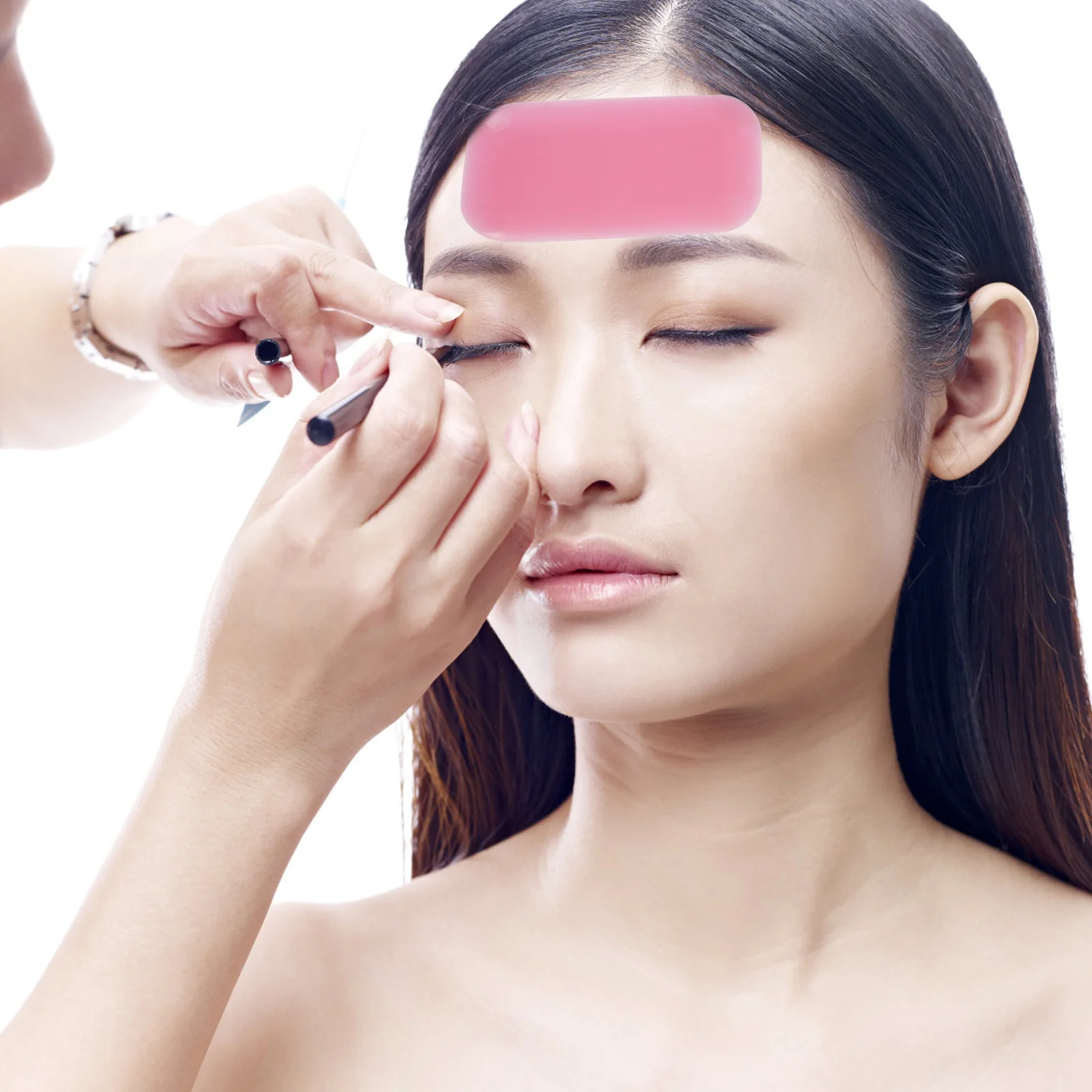 

4pcs Forehead Stickers Eyelash Extension Grafting Tools Supplies False Lashes Pads Cushions Silicone Beauty Salon Personal Use