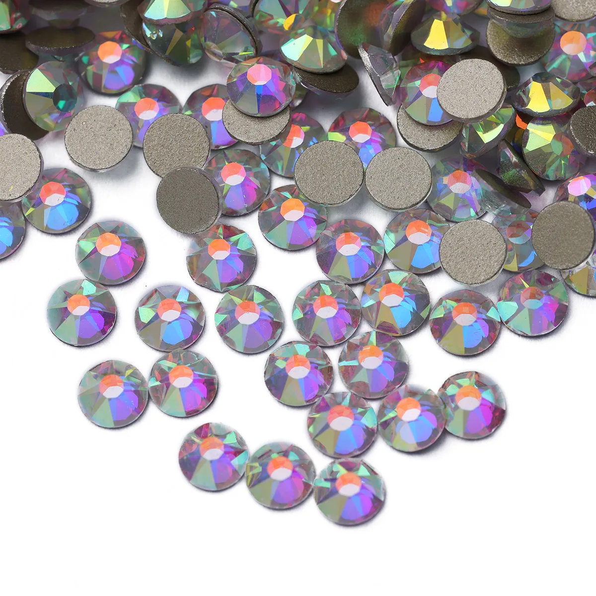 

8 big and 8 small flat bottom diamond glass crystal Rhinestones DIY nail art accessories nail patches