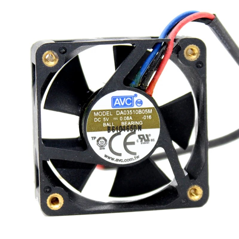 Original DA03510B05M DC5V 0.08A 3.5CM 35x35x10MM 3Lines silent cooling fan