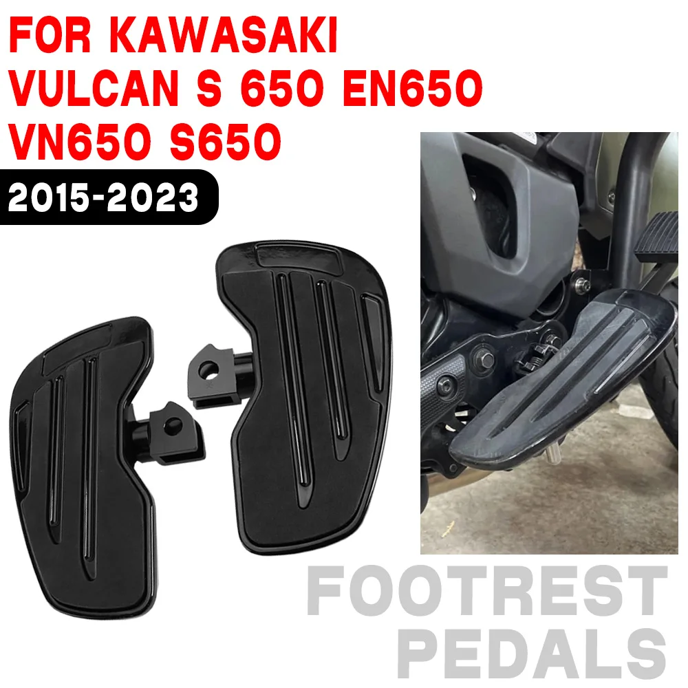 

Мотоциклетные половицы, подставка для ног, подножки для водителя, противоскользящие подножки для Kawasaki Vulcan S650 EN650 VN650 S650 2015-2023