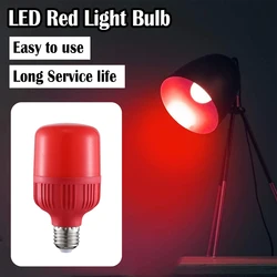 E27 Led Light Bulb Red Lantern Lamp 20w/15w/10w/5w Party Energy-saving High Supper 220v Shell Bulbs Type Wholesale Plastic Power