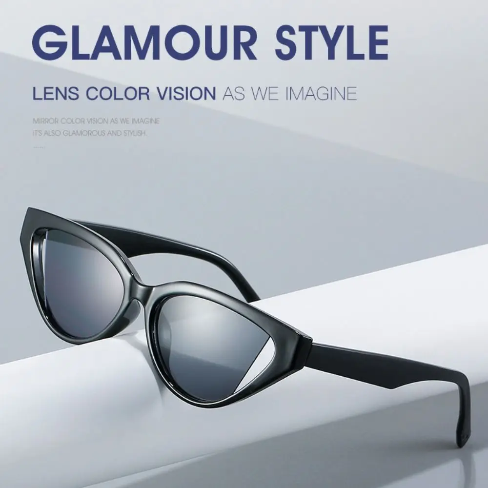 نظارات عين القط الرجعية ، نظارات القيادة ، ظلال سوداء مضادة للوهج ، نظارات السفر ، إطار صغير ، واقية للأشعة فوق البنفسجية ، الأنشطة الخارجية