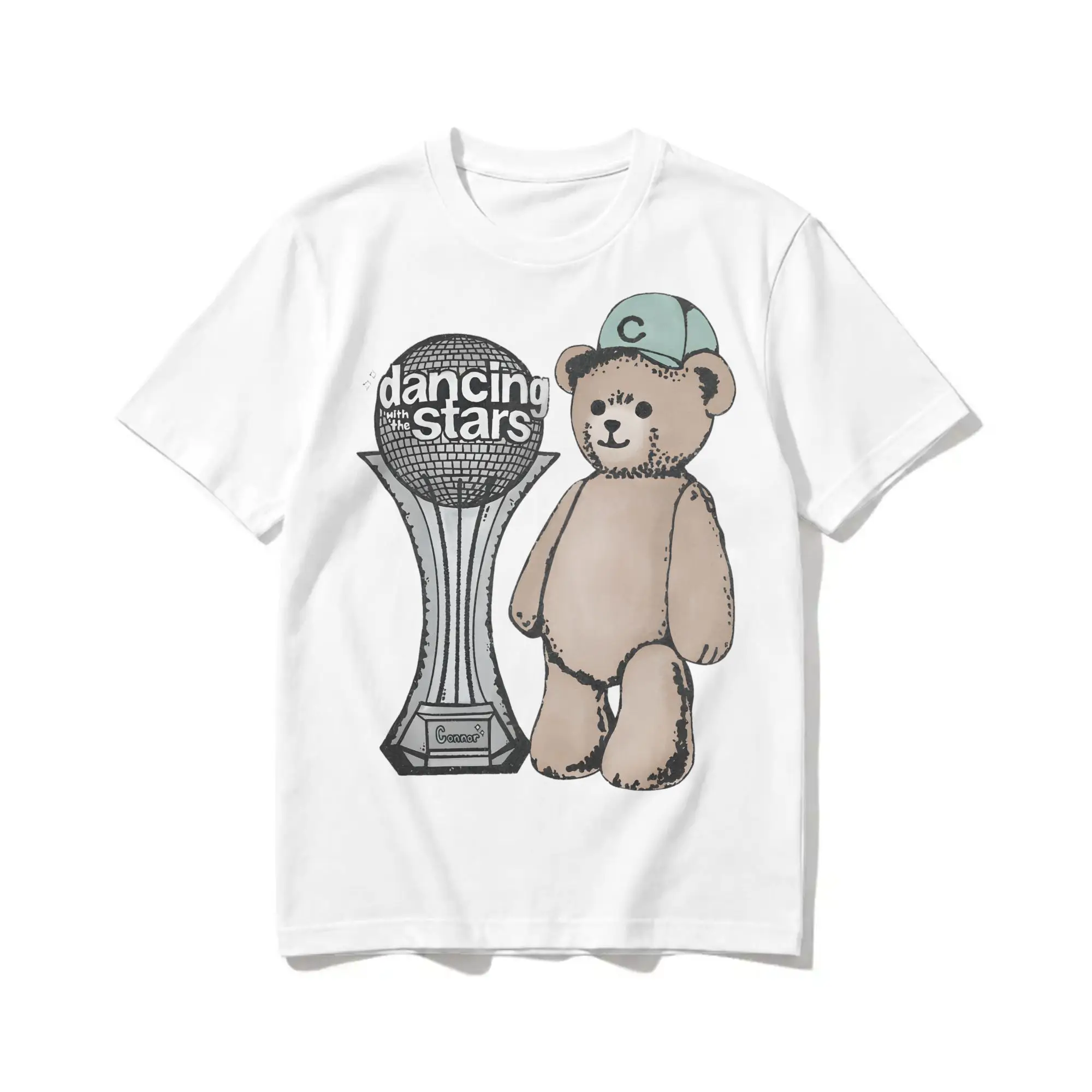 Bncmap Connor Bear Wins the Mirrorball T-Shirts Men Women  Leisure 100% Cotton Tees Crewneck Short Sleeve T Shirt Gift Idea Tops