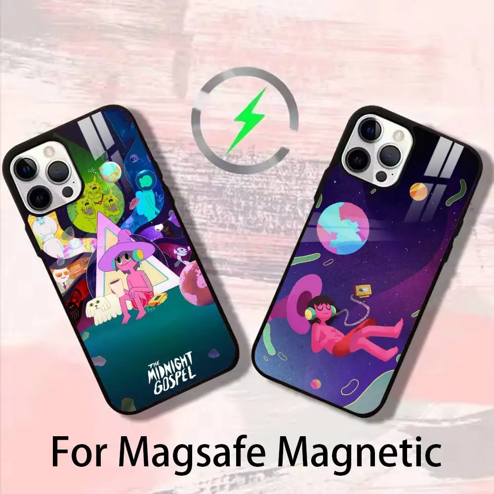 

The M-Midnight Gospel Phone Case For iPhone 17,16,15,14,13,12,Plus,Pro,Max For Magsafe Magnetic Wireless Charge