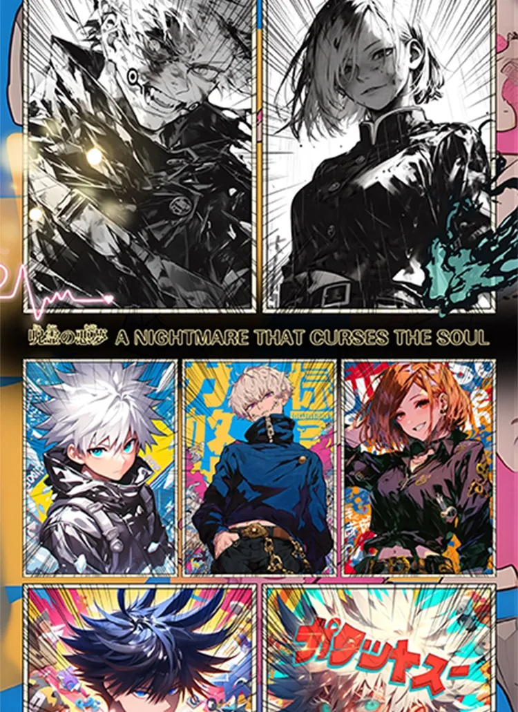 Jujutsu Kaisen: Cursed Spirit\'s Nightmare Third Wave B5 Collectible Card Gojo Satoru Fushiguro Megumi Itadori Yuji Card Toy Gift