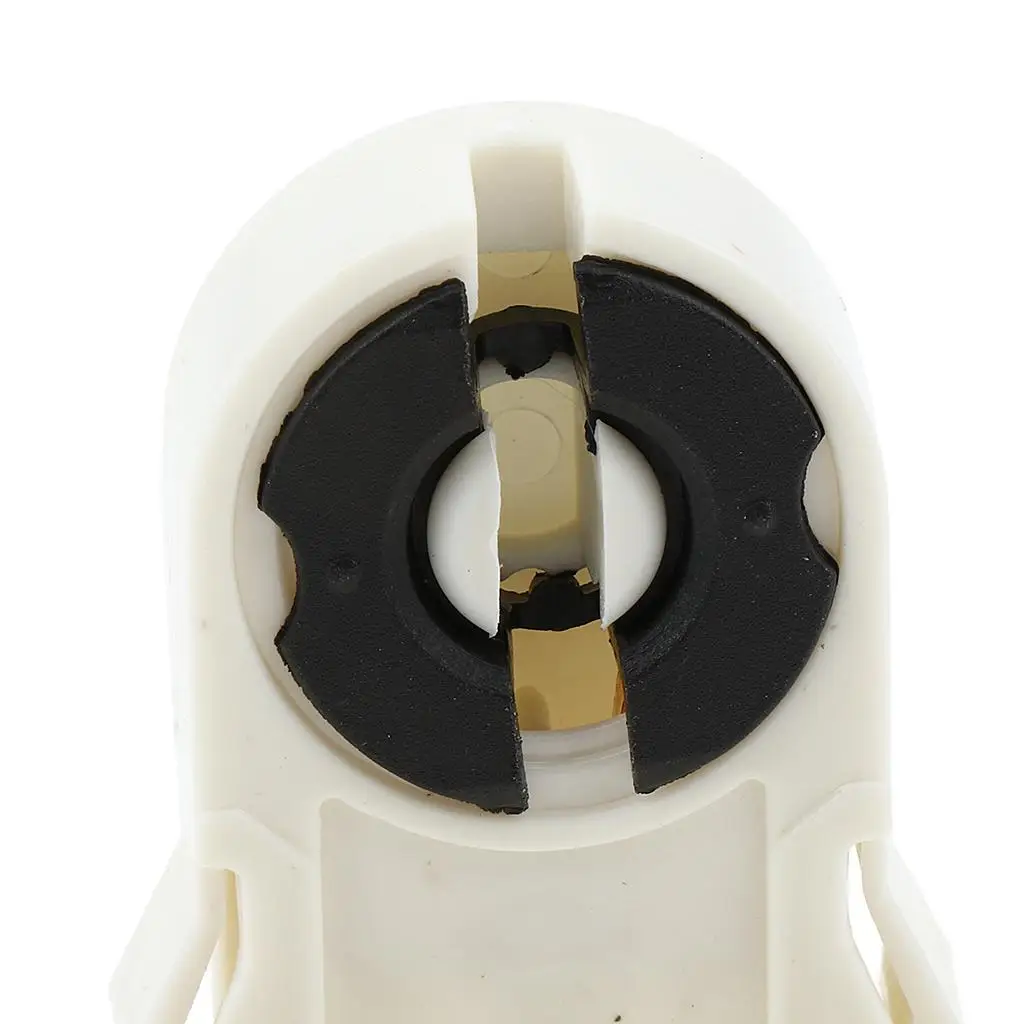 T8 Fluorescent Light Lamp Socket Holder Plastic Base for Replacing Damaged Sockets in LED Tube Bracket Applications