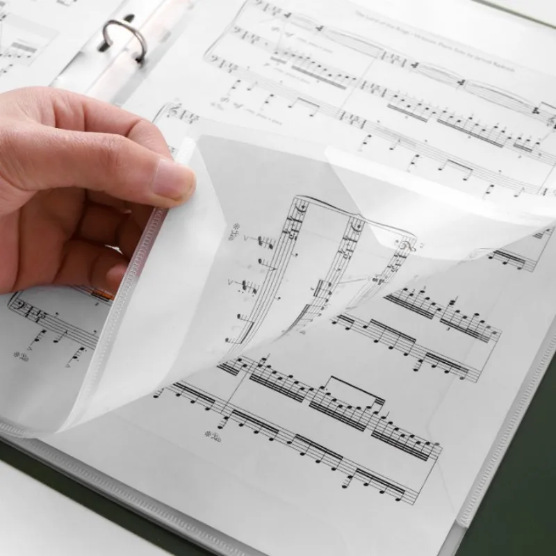 A4 Music File Folder Anti-reflection Leaflet Can Modify Music Notes Piano Score Folder Filing Products