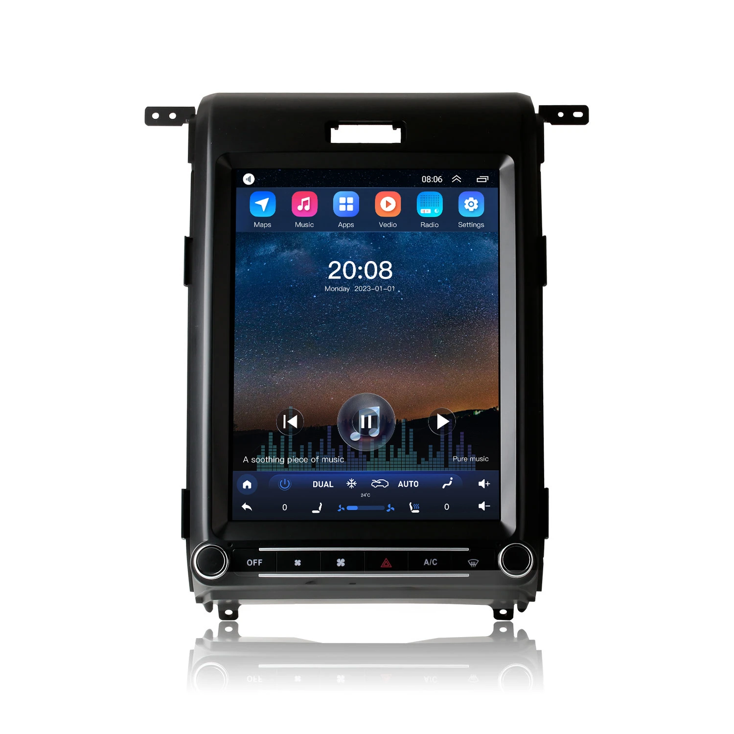 

New 12.1" Tesla Screen Multimedia Android Car Radio For Ford F150 2009 2013 Carplay GPS Navigation Auto Audio Headunit Monitor
