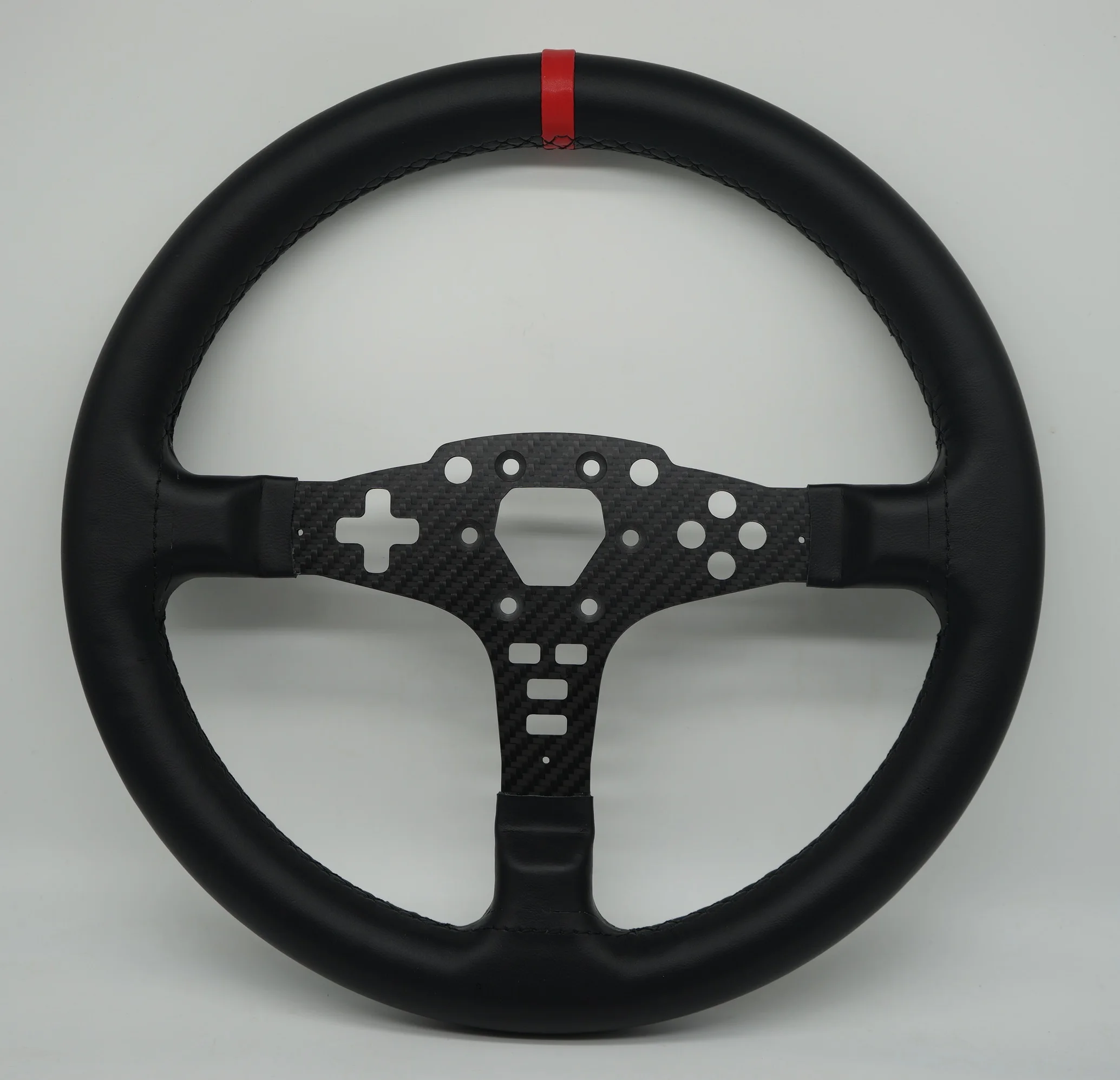 33cm Carbon Rally Steering Wheel Shell for Moza R5 R3 ES ESX