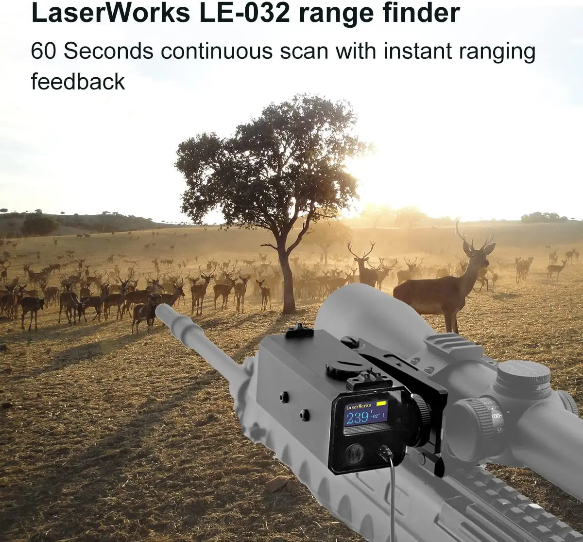 LE032 Laser Range Finder Outdoor Hunting Rangefinder Scope