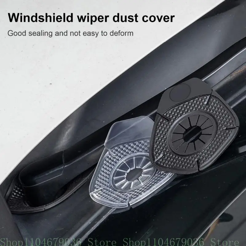 2Pcs Car Wiper Hole Protective Cover, Silicone Wiper Arm Bottom Pads, Wiper Dust Jackets Universal