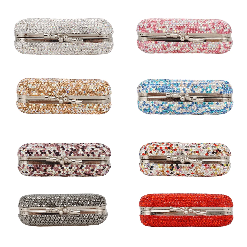 Estojo de batons de luxo com maquiagem funcional e refinada, longa vida útil, strass, portátil, gradiente roxo