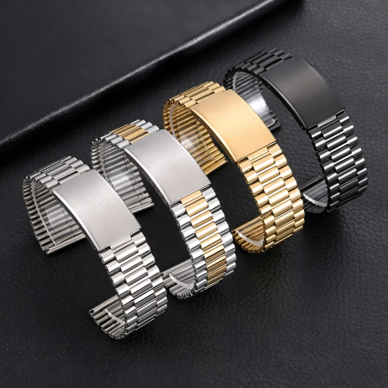 

High Quality Stainless Steel Watch Strap Replacement for 18mm 20mm 22mm Universal Waterproof Watch Band Bracelet Accessories