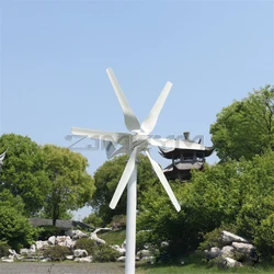 6 Blades 800W Wind Turbine Generator 12V 24V AC Home System Free Green Alternative Energy Solar Panels Home Energy