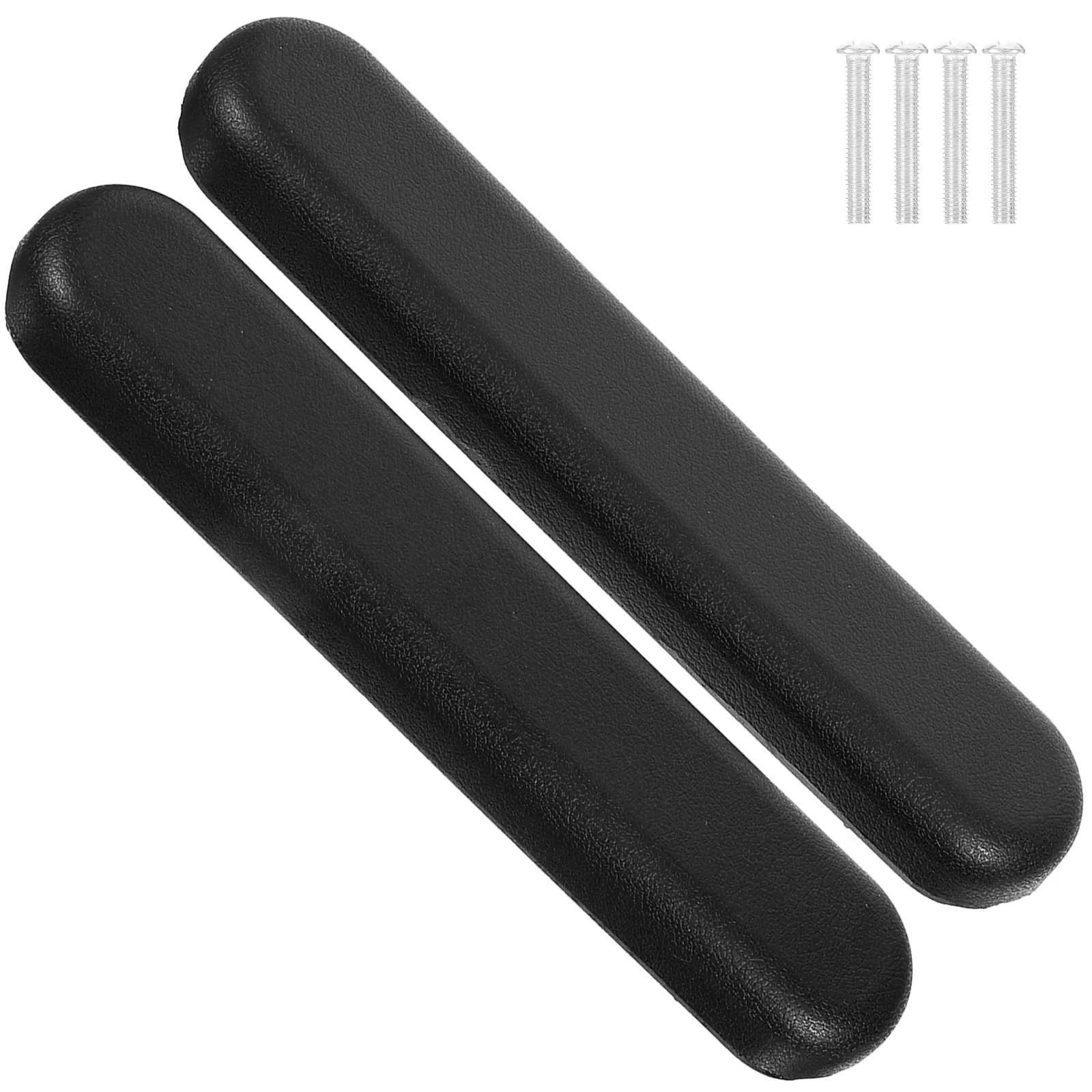

Pair ABS Anti-slip Handrails for Wheelchair Armrest Pads Replacement Parts 14cm Hole Distance Durable Wide
