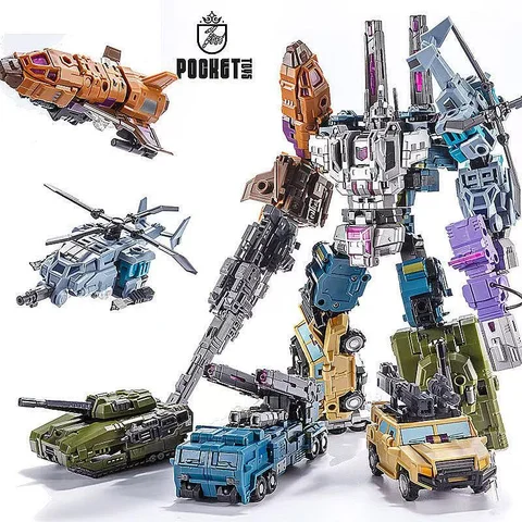 Трансформация Pocket Toys Bruticus PT05 PT-05, комбинация 5 в 1, G1 Combaticons, большая фигурка робота в стиле аниме 27 см топ 10 трансформаторы комбайнер - №7