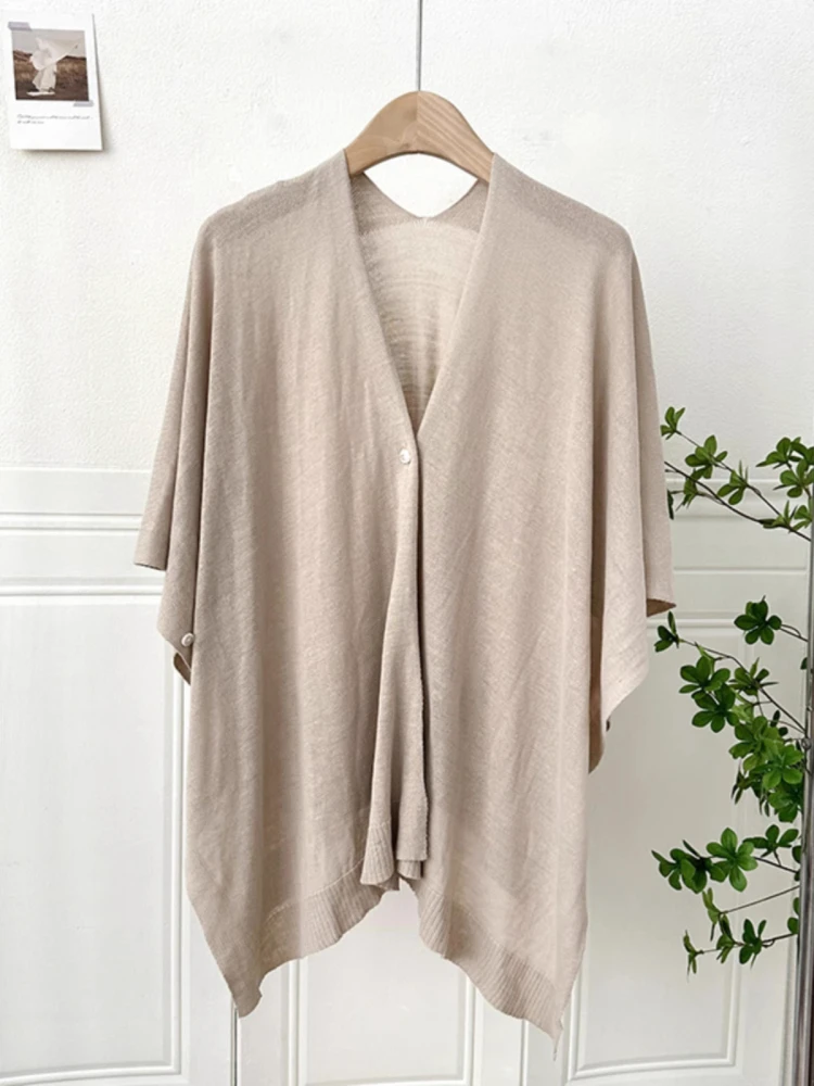 

Women's Summer Lightweight Sun Protection awl Office Air Conditioned Room Thin Cardigan with Button Skirt Matching