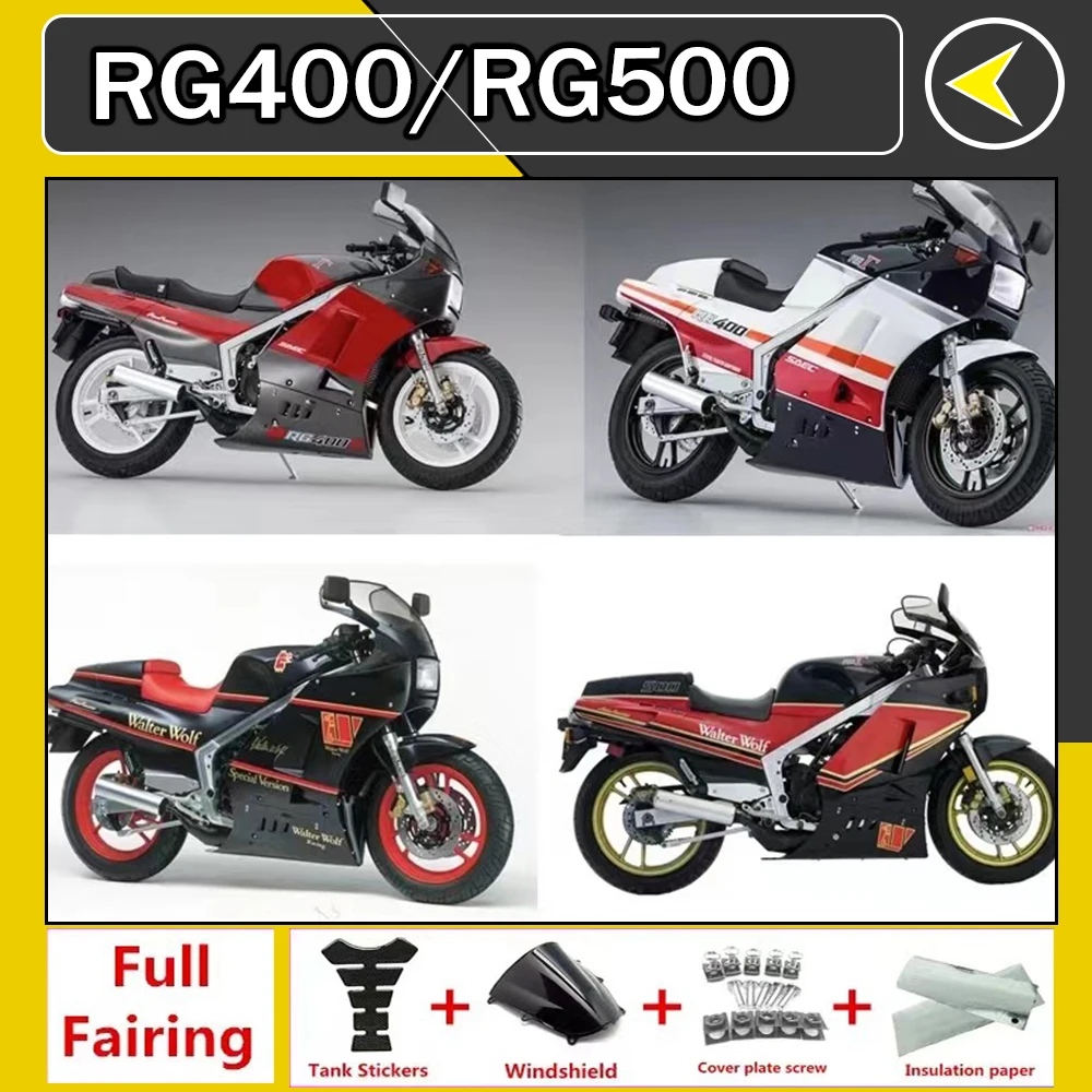 

Fit For SUZUKI RG400 RG500 1984 - 1987 1985 1986 Motorcycle Accessories ABS Fairing Bodywork Set RG 400/500 84 85 86 87