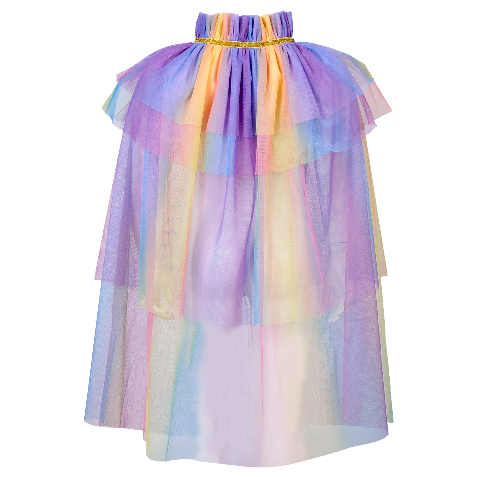 

Sweet Tulle Cape For Girls Kids Fairy Cloak Costume Party Halloween Cosplay Lightweight Comfortable Child Unique Design Role