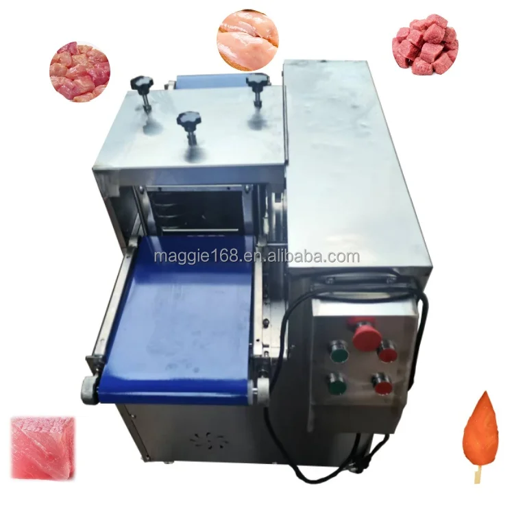 Fully Automatic Dicer Cube Pork Diced Fresh Meat Cutter Chicken Cutting Machine Meat Dicing Cutter Machine