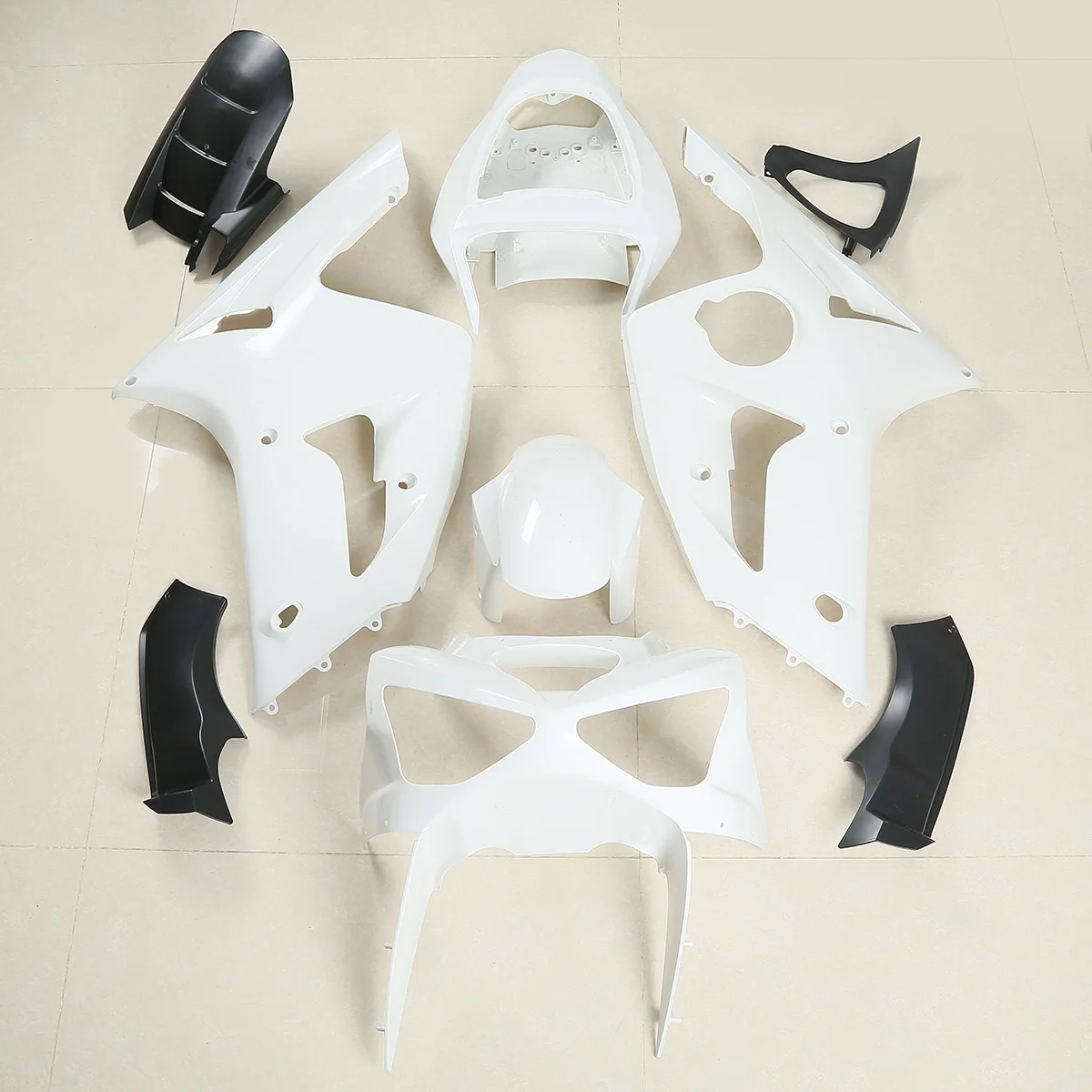 Motorcycle Unpainted Injection Cowl Bodywork Fairing Kit For KAWASAKI ZX6R 636 2003 2004