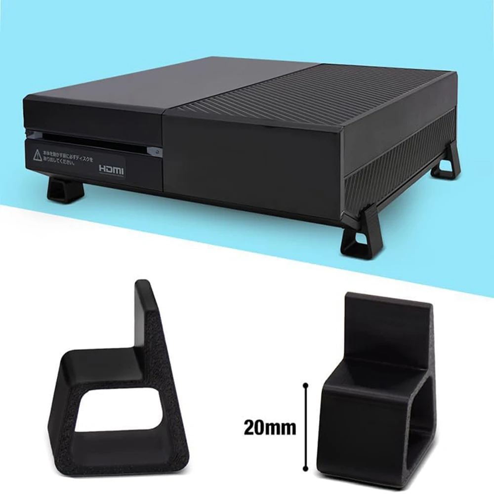 For Xbox One X/S Console, 3D Printed Anti-Slip Horizontal Stand Cooling Feet Holder Accessories for Xbox One, Xbox One X/S Game