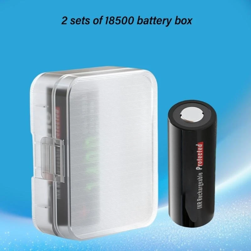 Battery Storage Case for 18500 Batteries Container Protect Your Batteries, Prevent Short Circuits and Dust Storage Case