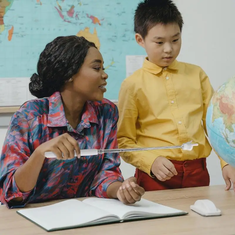 Pointeur de Doigt Rétractable Télescopique, Mini Bâton de Pointeur pour Enseignants et Enseignants