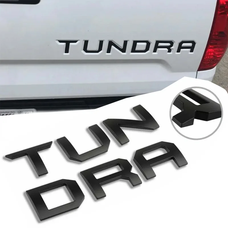 

CNZKO Tundra Car Sticker Letter Mark Rear Trunk Label Sticker Suitable For Toyota Tundra 2022-2023