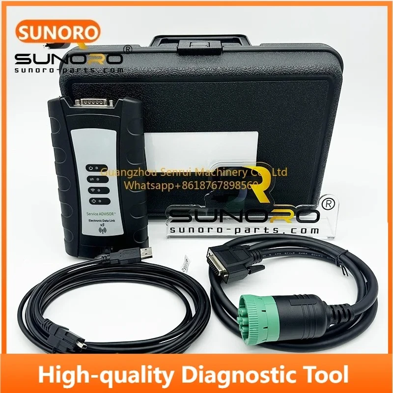 V5.3 AG CF EDL Link de dados eletrônicos V3 Serviço EDL V3 Advisor Equipamento de construção agrícola Ferramenta de diagnóstico