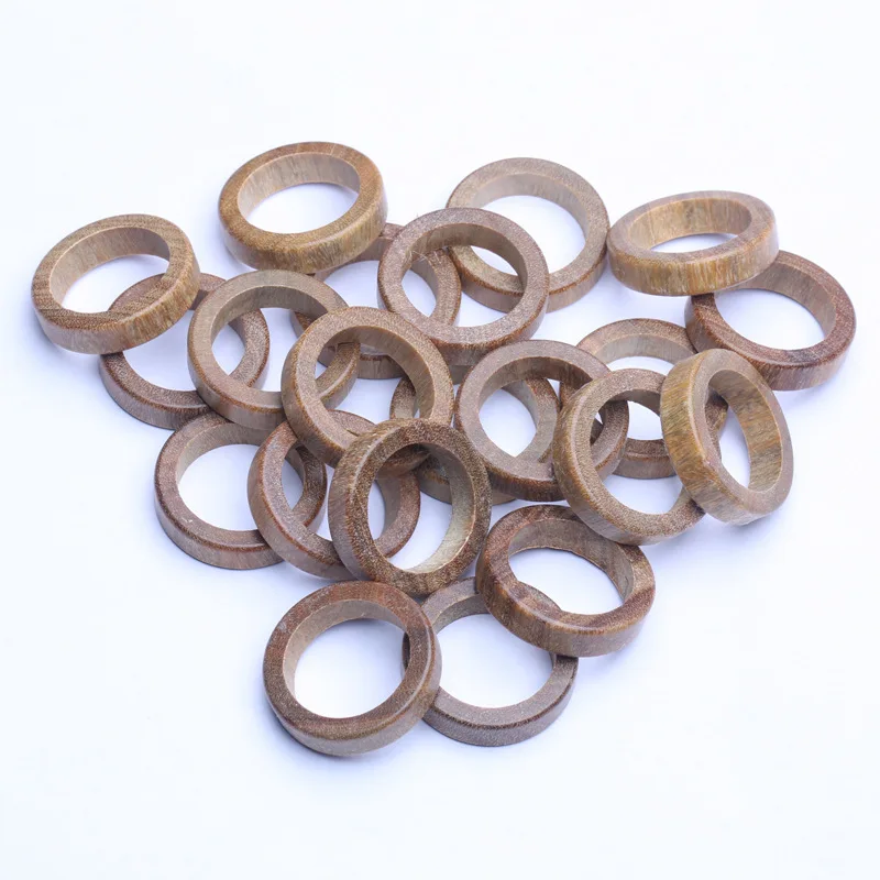 Green sandalwood Flat Style Pendant Accessories Fastened Ring DIYOrnament Ring pendant Pendant Beads Flexible Ring