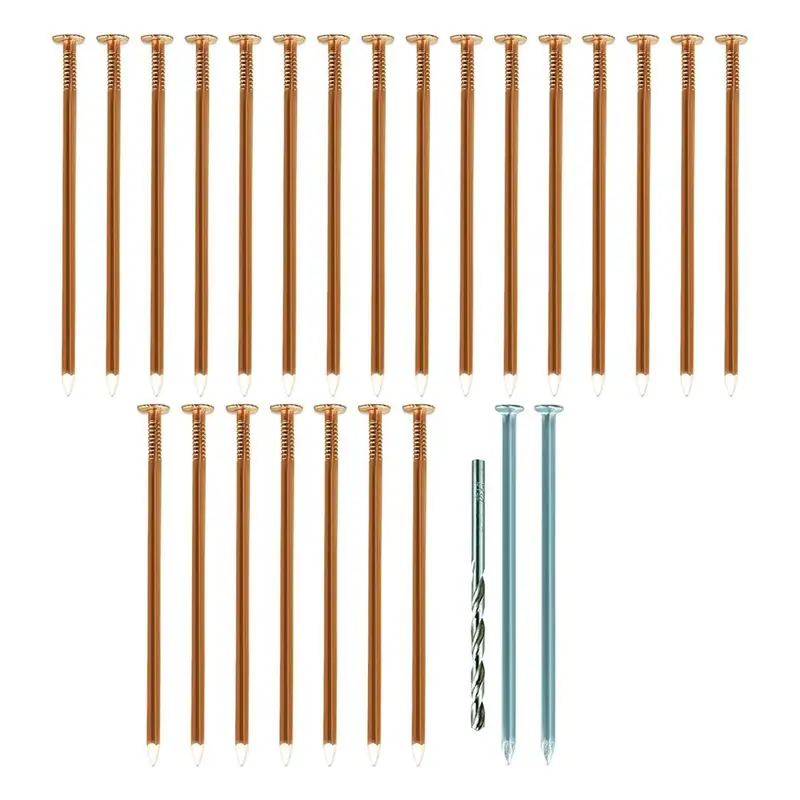 Clavos de cobre AEE4 para matar árboles, clavos de cobre puro de 3,5 pulgadas a granel, clavos de herrajes para quitar toques para árboles