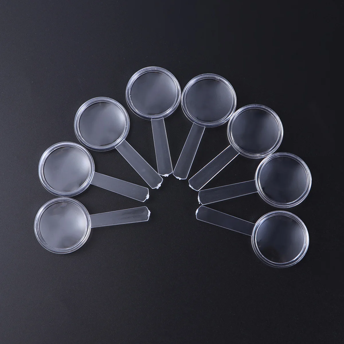 

10pcs 5X Plastic Magnifying Glasses Handheld Mini Magnifying Glass Portable Small Magnifiers for Kids