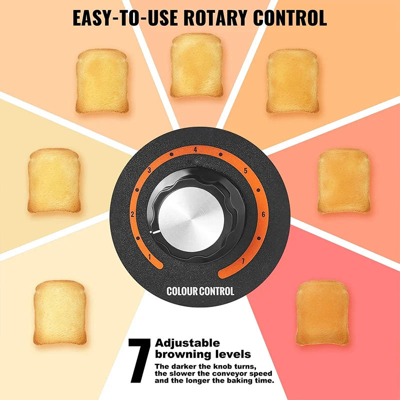 Professional High Output Conveyor Toaster 450 Slices Per Hour Electric Commercial Food Toaster Machine