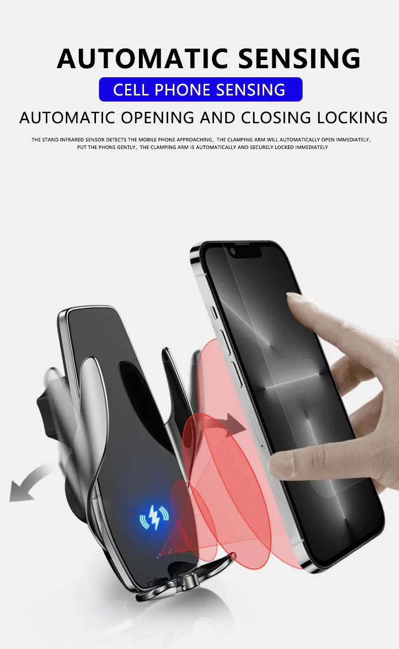 Für Mercedes-Benz Auto Handy Halter A B Klasse W242 W246 2013-2019 GLA CLA Bildschirm Feste drahtlose Ladegerät Handy Halter – Detail 6