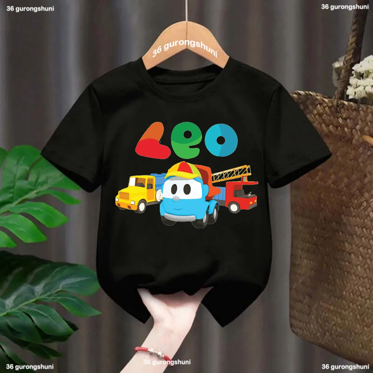 2024 Funny Leo The Truck T-shirt Tv Show Cartoon Print Boy’S T-Shirt Kawaii Girls T Shirt Fashion Kids Clothes Short Sleeve Tops