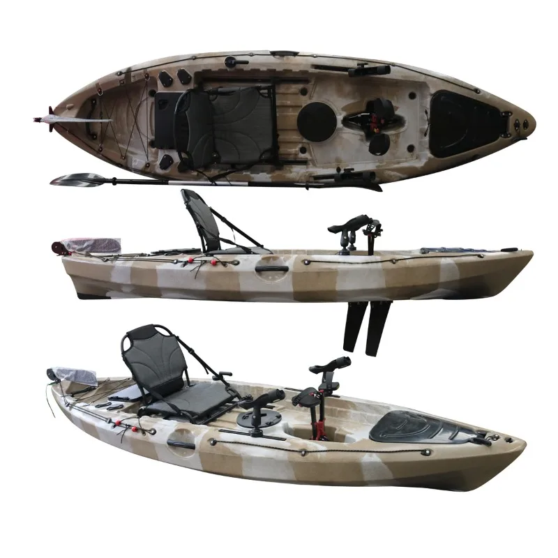

Fishing Kayak with Pedal Drive 10.5FT Single Seat One Person Pedal Kayak for Fishing