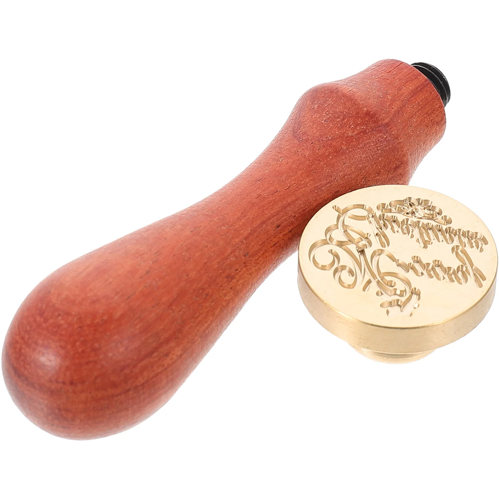 

Retro Diy Craft Sealing Wax Unique Word Pattern Gift Packing Envelope Decoration Wooden Stamp Creative Pattern Copper Head