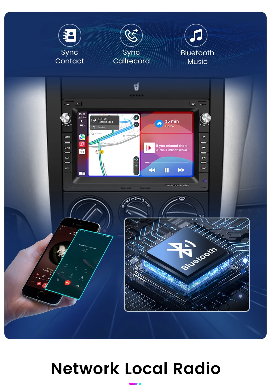 Android Autoradio für VW Passat B5 MK4 MK5 Golf 4 IV Polo Bora Jetta T5 SHARAN Jetta Transport T5 MULTIVAN LUPO Seat ALHAMBRA Cordoban Lego Excellent FM RDS Multimedia