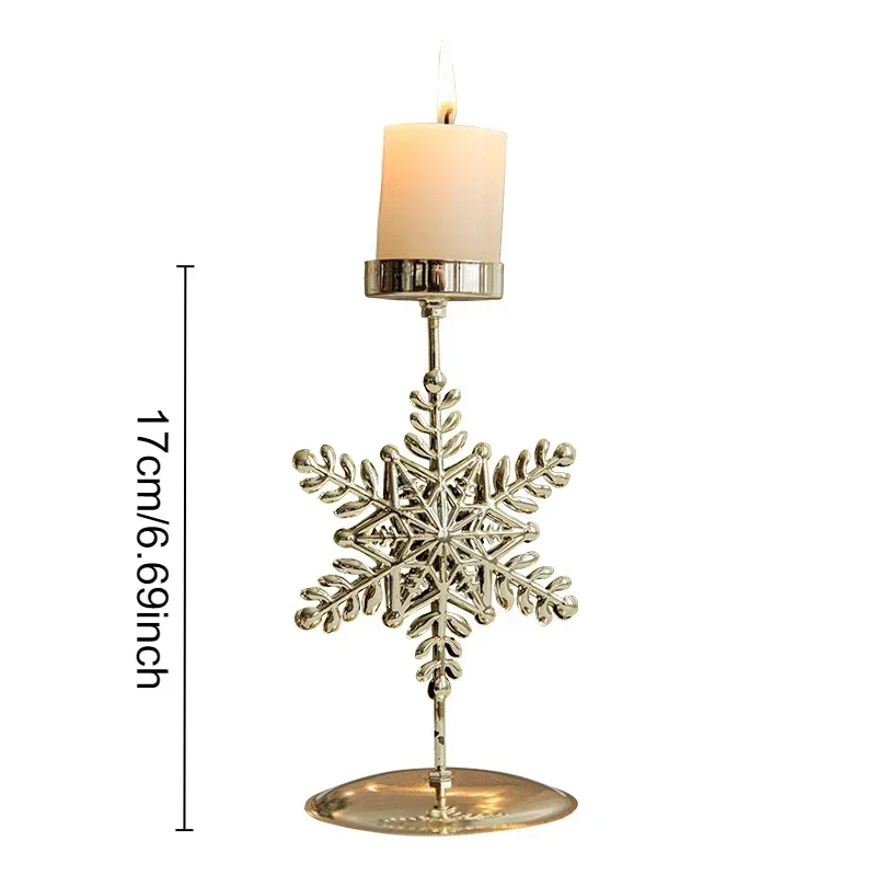 Christmas Votive Candle Holder, Metal Tealight Holder, Xmas Tree, Elk, Snowflake Patterns, Table Centerpiece Decor, Winter