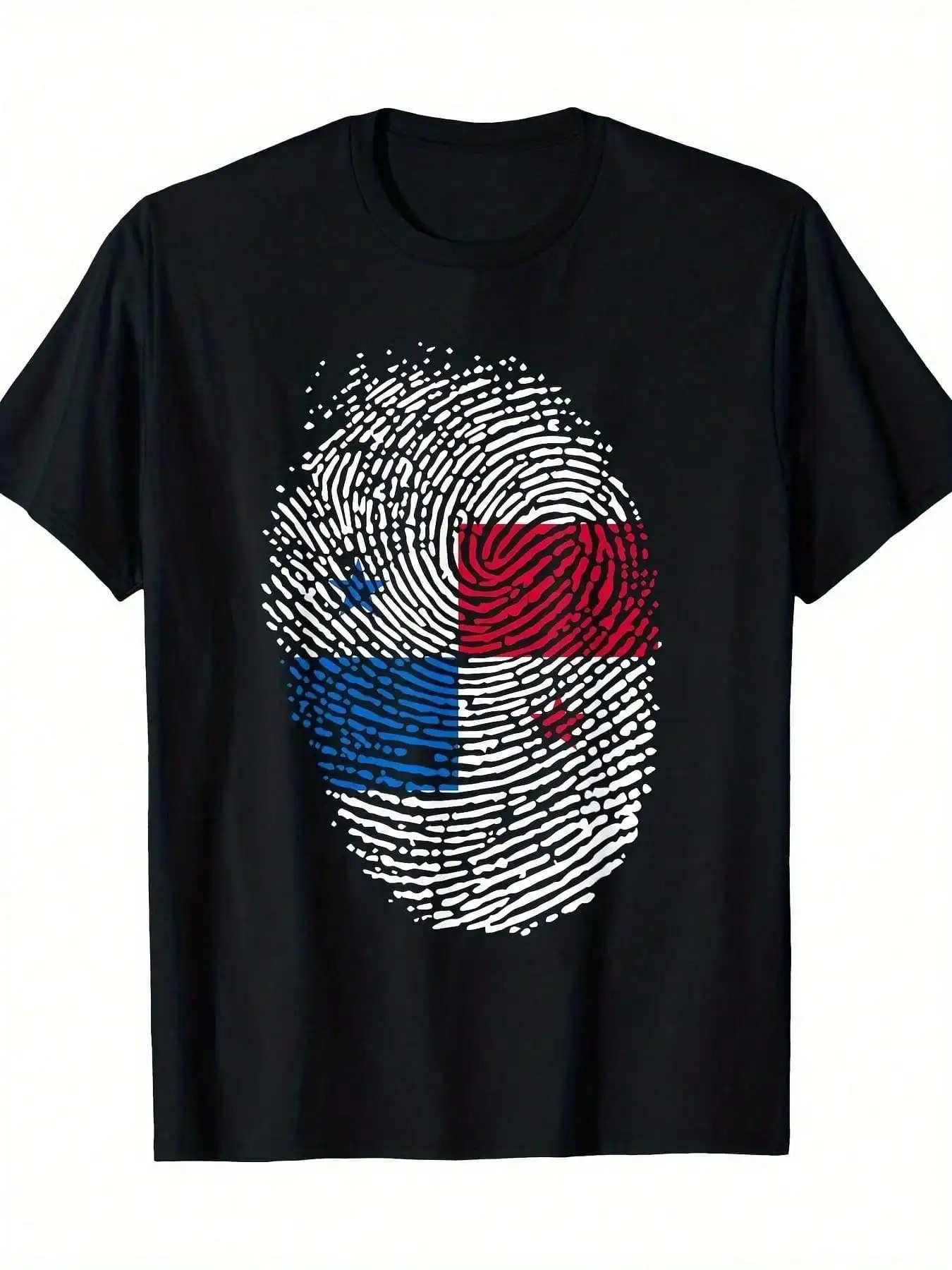 

Panamanian Flag Fingerprint Panama T-Shirt-100% Cotton-220g