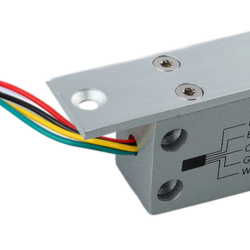 DC 12V 5 Lines Electric Bolt Lock Narrow Deadbolt Drop Bolt Door Lock With Time Delay LED Display For Door Entry Access Control