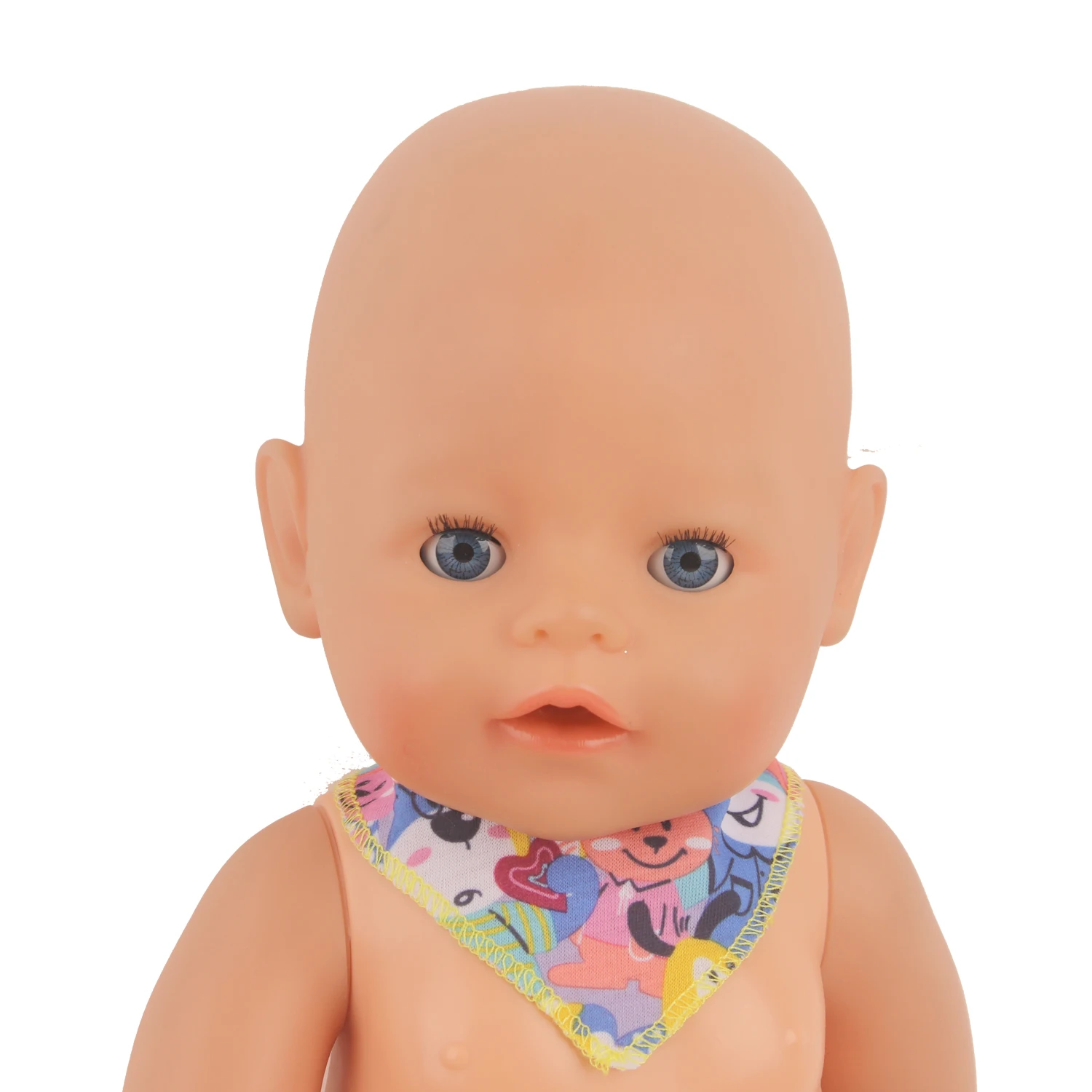 

Cartoon Saliva Towel For 43cm Baby New Born Dolls Animal patterns Scarves For18 Inches American&OG,Russia DIY Baby Girl Dolls