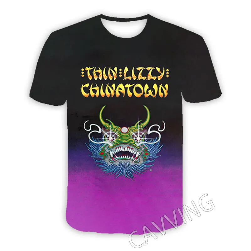 New Fashion Women/Men's 3D Print  Thin Lizzy Rock  Casual T-shirts  Hip Hop Tshirts Harajuku Styles Tops Clothing