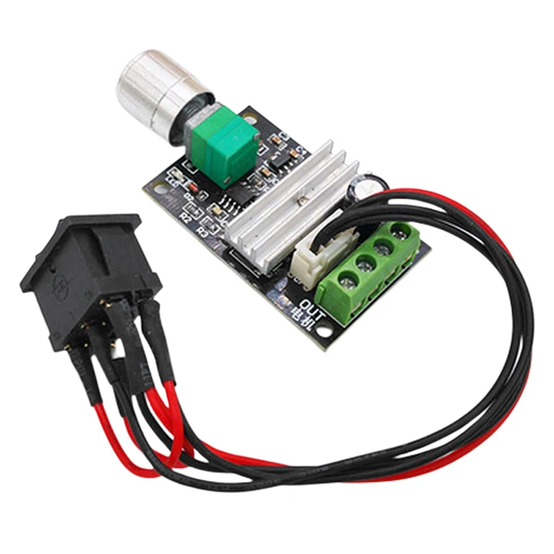 Pwm Dc Motor Governor 6V12V24V 3A Speed Control Forward And Reverse With Switch