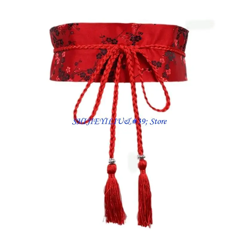 

E21F древний пояс с вышивкой для женщин, платье с запахом, платье с лямкой на шее, широкий пояс с вышивкой, завязывающийся пояс